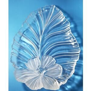 Vintage crystal Mikasa German serving platter (5.1278)